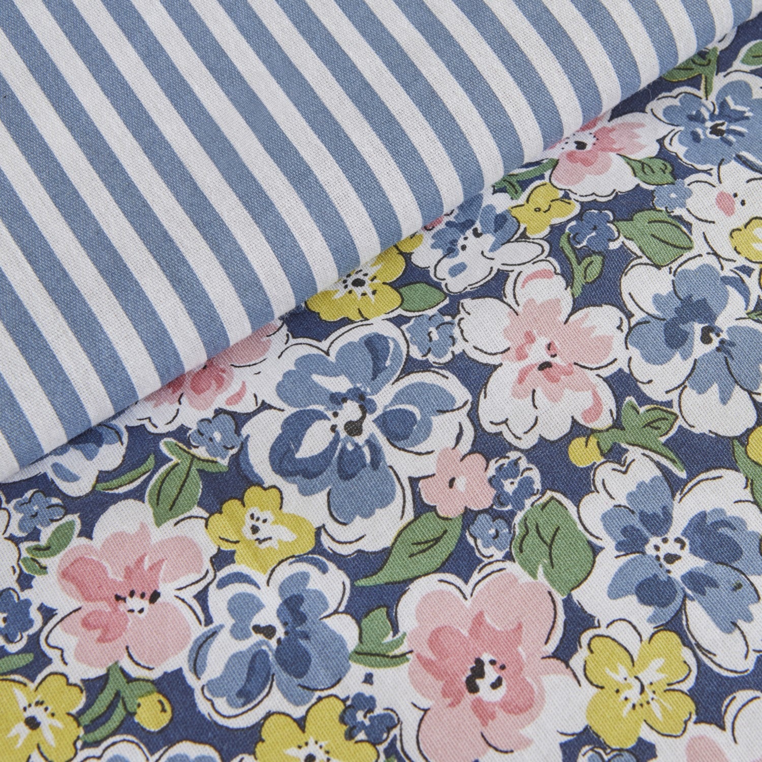 Karaca Home Punava Cotton Double Duvet Cover Set Navy Blue - MALLTURK
