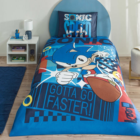 Tac Lisansli Sonic Classic Cotton Single Duvet Cover Set - MALLTURK