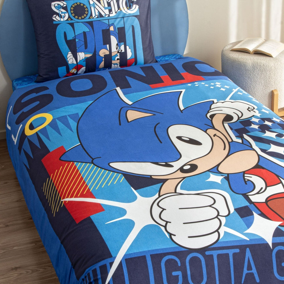Tac Lisansli Sonic Classic Cotton Single Duvet Cover Set - MALLTURK