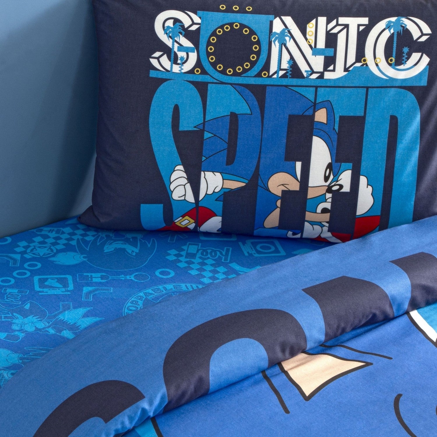 Tac Lisansli Sonic Classic Cotton Single Duvet Cover Set - MALLTURK