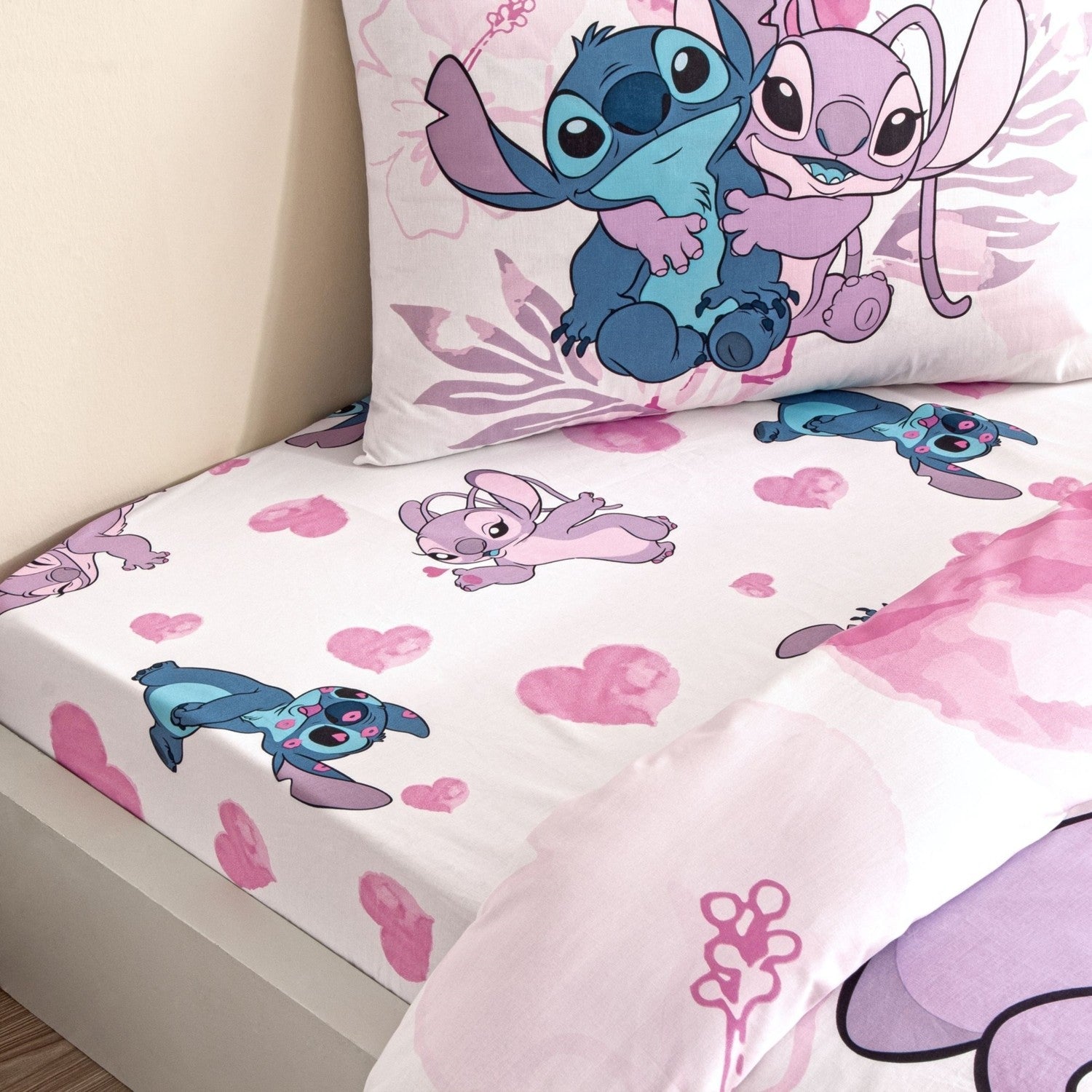 Tac Lisansli Lilo&stitch Single Cotton Duvet Cover Set - MALLTURK