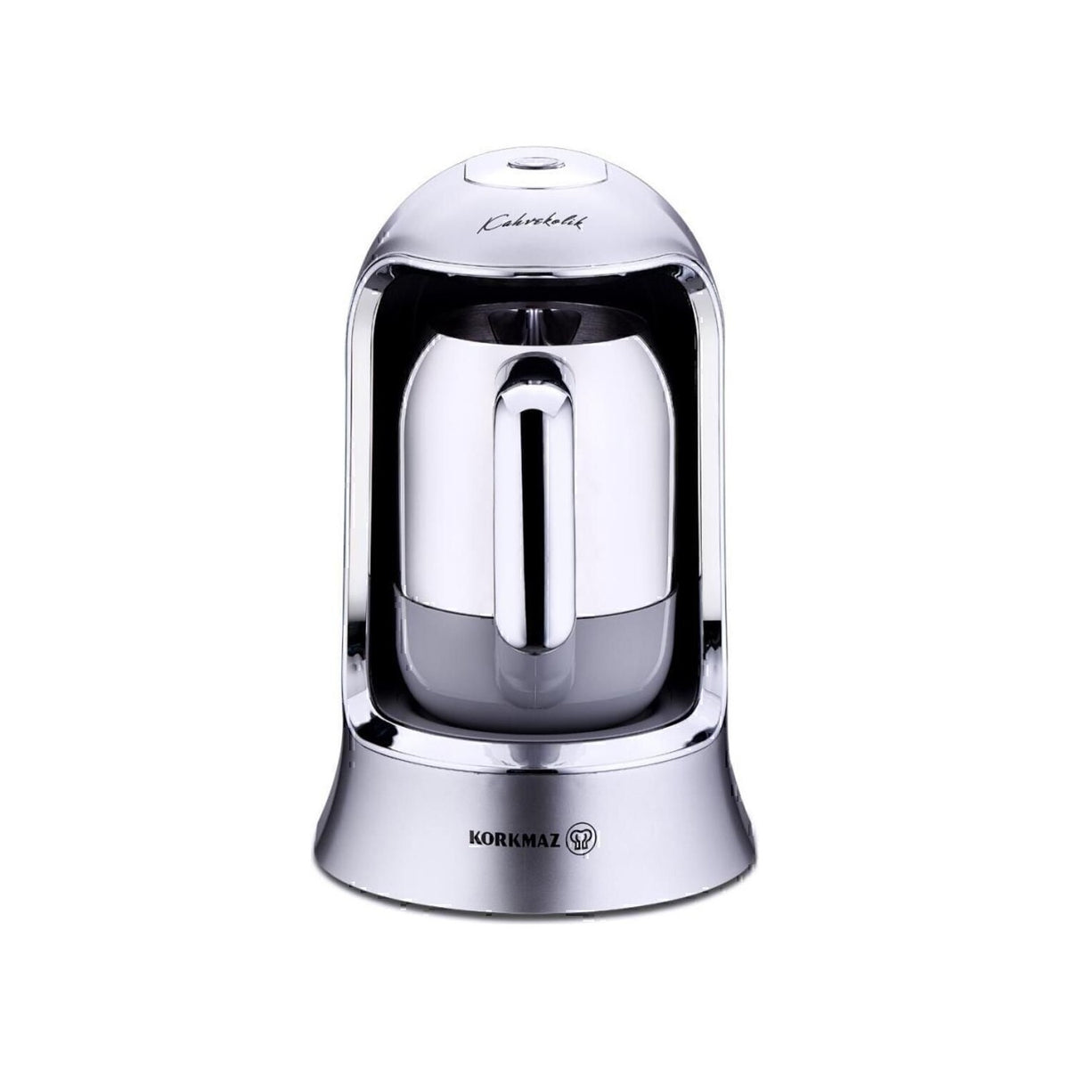 Korkmaz Kahvekolik Automatic Coffee Maker, Inox, 4-Cup Capacity - MALLTURK