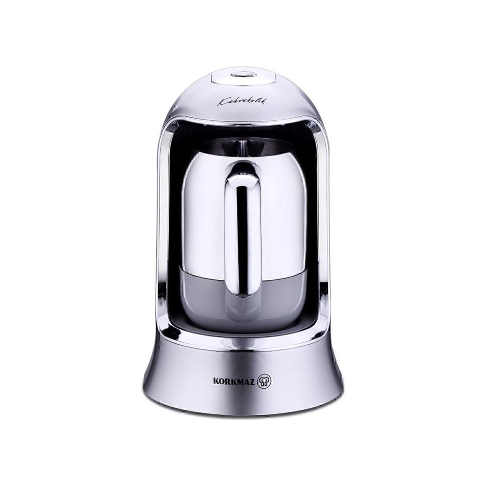 Korkmaz Kahvekolik Automatic Coffee Maker, Inox, 4-Cup Capacity - MALLTURK