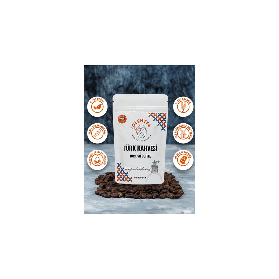 Pure Olentia Traditional Turkish Coffee 100 g - MALLTURK