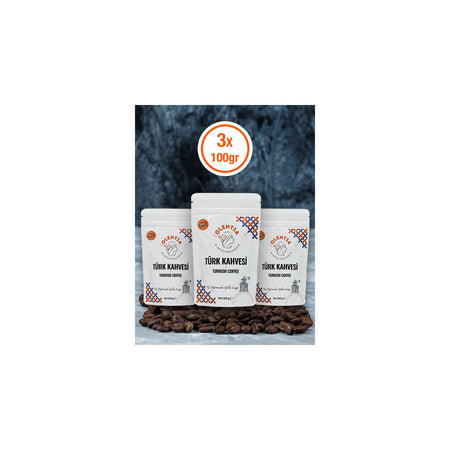 Pure Olentia 3 x Traditional Turkish Coffee 100g - MALLTURK