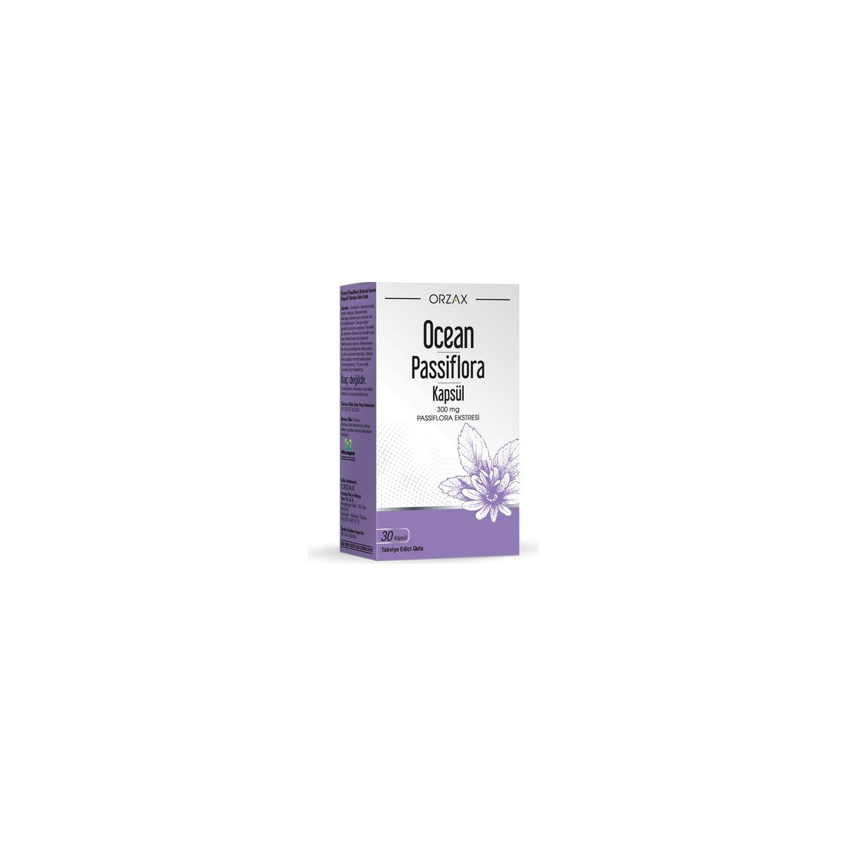 Orzax Ocean Passiflora 30 Capsule - MALLTURK