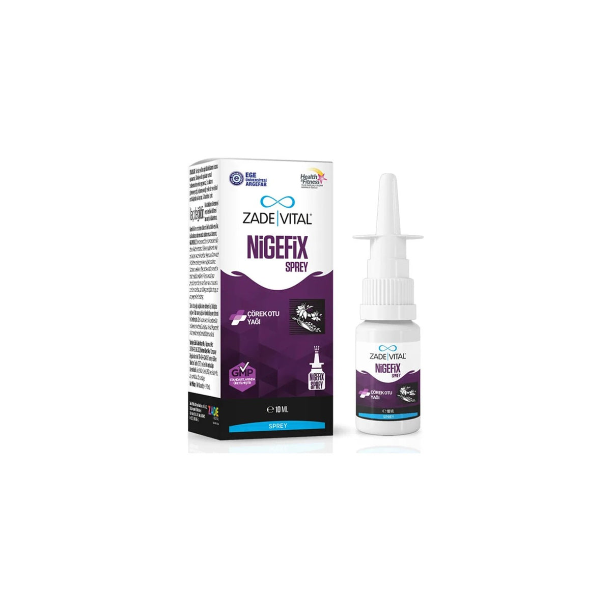 Zade Vital Nigefix Spray 15 ml Black Seed Oil with Dietary Supplement Unisex Use - MALLTURK