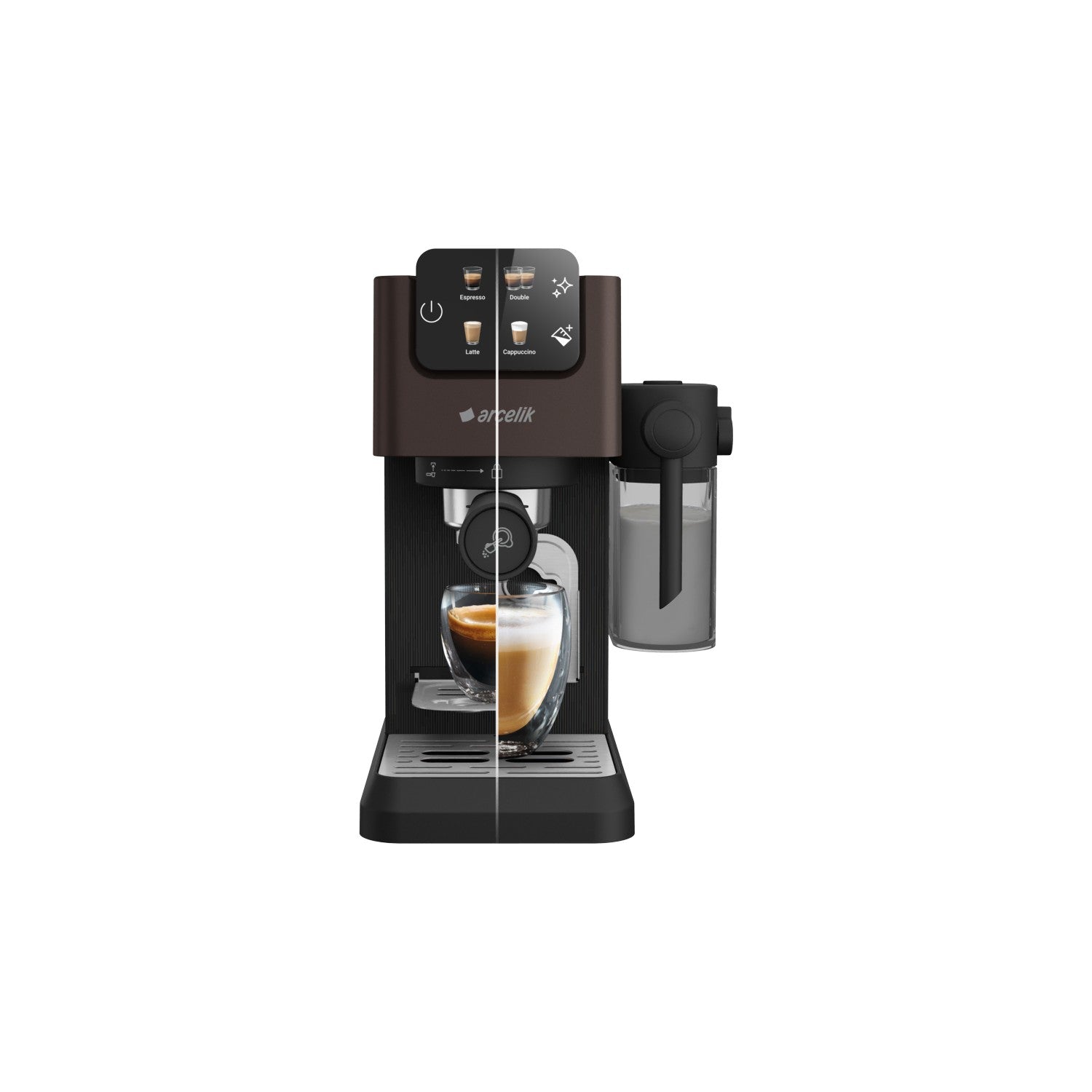 Arcelik EM 6450 Imperium Barista 1600 W Semi-Automatic Capsule Espresso Machine - MALLTURK