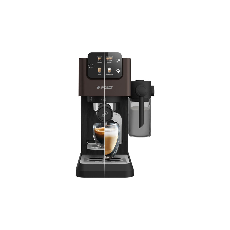 Arcelik EM 6450 Imperium Barista 1600 W Semi-Automatic Capsule Espresso Machine - MALLTURK
