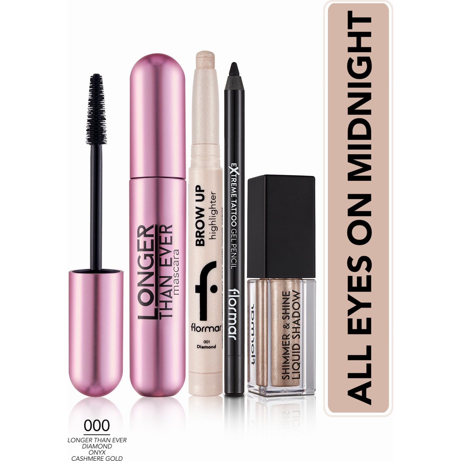 Flormar All Eyes On Midnight Makeup Set