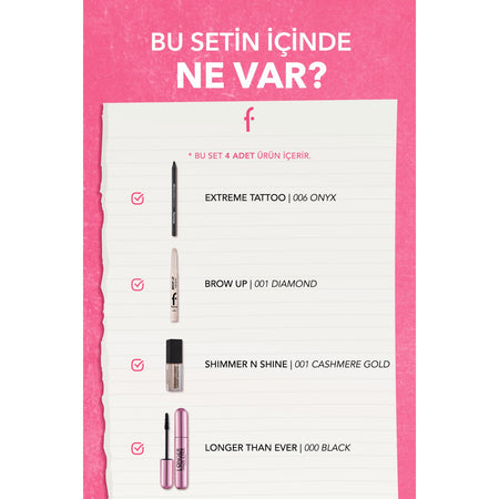 Flormar All Eyes On Midnight Makeup Set