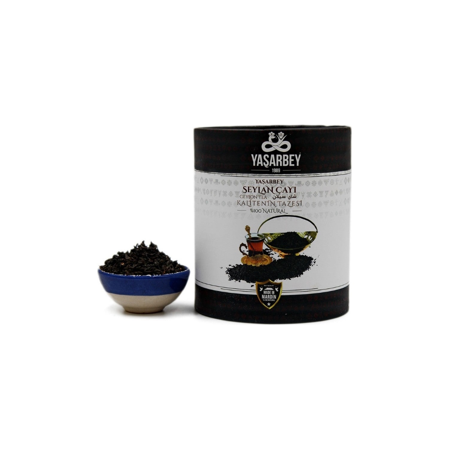 Yasarbey YASAR BEY MARDIN SIYAH SEYLAN tea 400 g (KACAK tea) SRI LANKA origin [HEDIYELIK OZEL KUTU] - MALLTURK