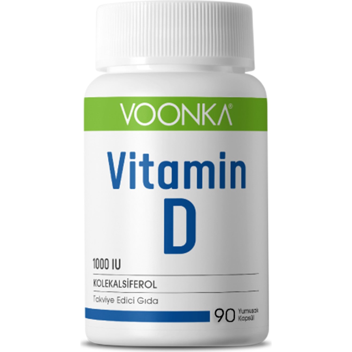 Voonka Vitamin D with 90 Softgel 1000 IU - MALLTURK