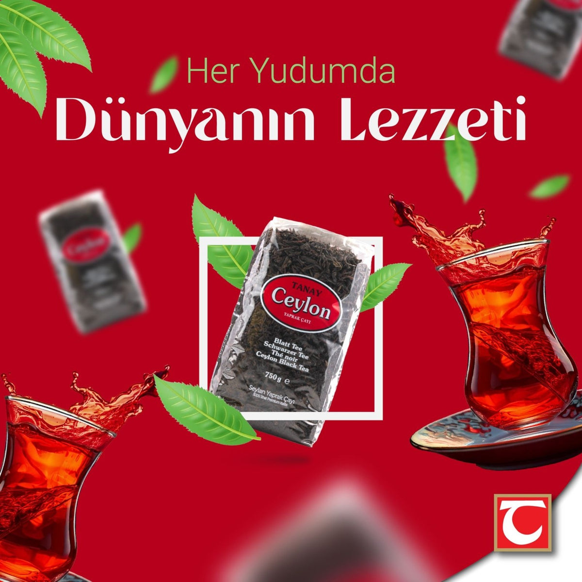 Tanay Ceylon tea 750 g %100 Ithal Sri Lanka Siyah Dokme leaf tea OPA Kacak Seylan tea - MALLTURK