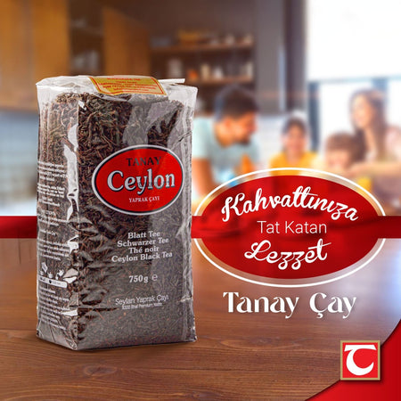 Tanay Ceylon tea 750 g X 4 pieces (3.000 g) %100 Ithal Sri Lanka Siyah Dokme leaf tea OPA Kacak Seylan tea - MALLTURK