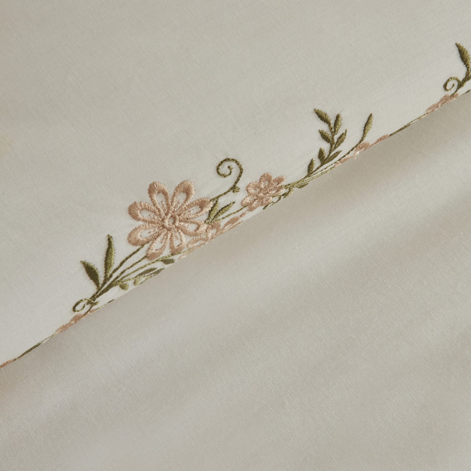 Karaca Home Vanes Beige Double Embroidered Duvet Cover and Quilt Set, 200 x 220 cm, Polyester Patterned - MALLTURK