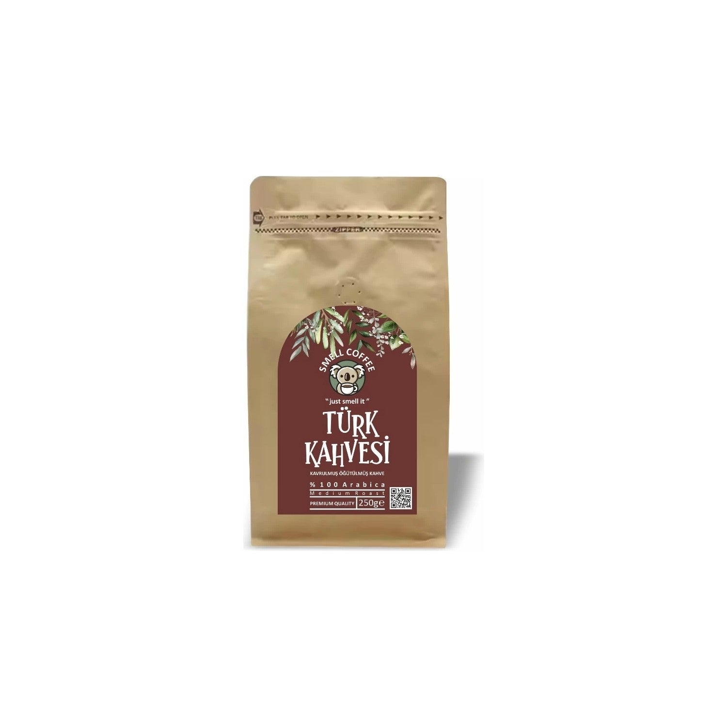Smell Coffee Turkish Coffee, Medium Roast Turkish Coffee 250 gr, Freshly Roasted Turkish Coffee - MALLTURK