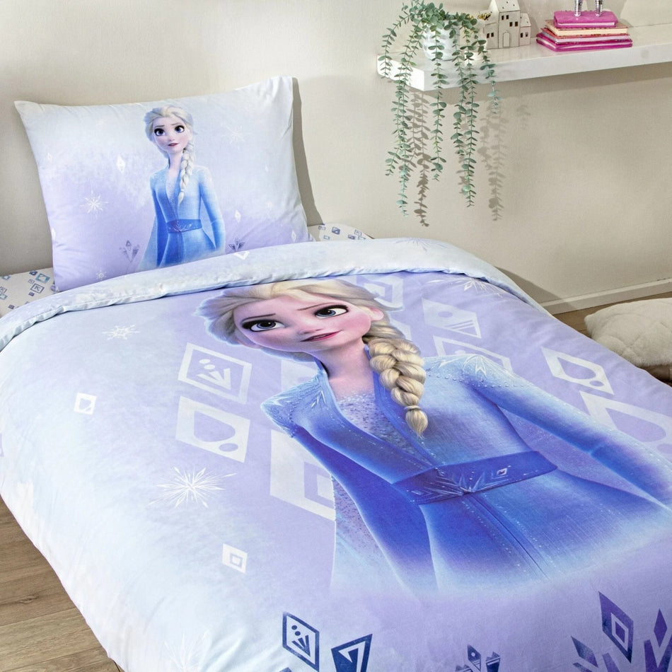 Tac Lisansli Disney Frozen Diamond Single Cotton Duvet Cover Set - MALLTURK