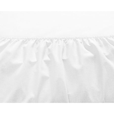 Tac ranforce Fitted Double Bed Sheet Set White - MALLTURK