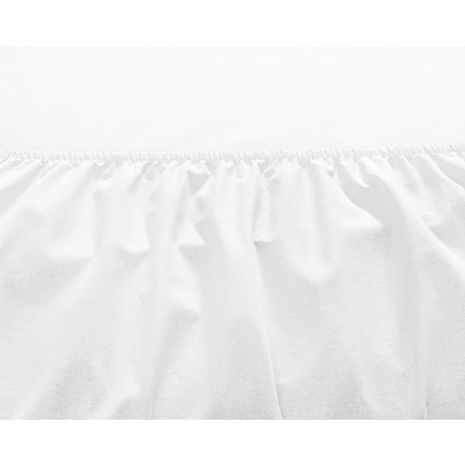 Tac ranforce Fitted Double Bed Sheet Set White - MALLTURK