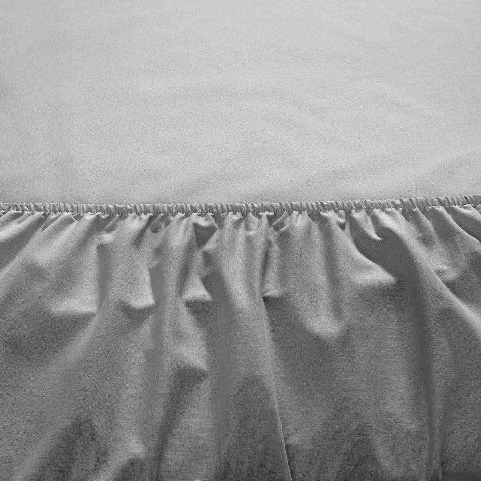 Tac ranforce Fitted Queen Size Bed Sheet Set Anthracite - MALLTURK