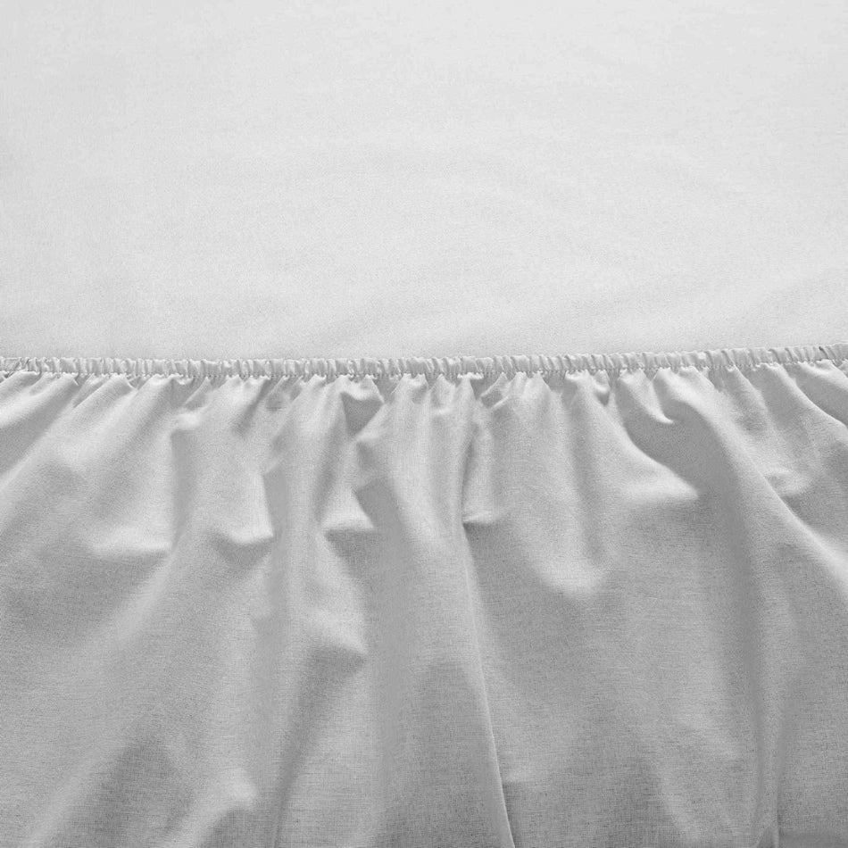 Tac ranforce Fitted Queen Size Bed Sheet Set Gray - MALLTURK