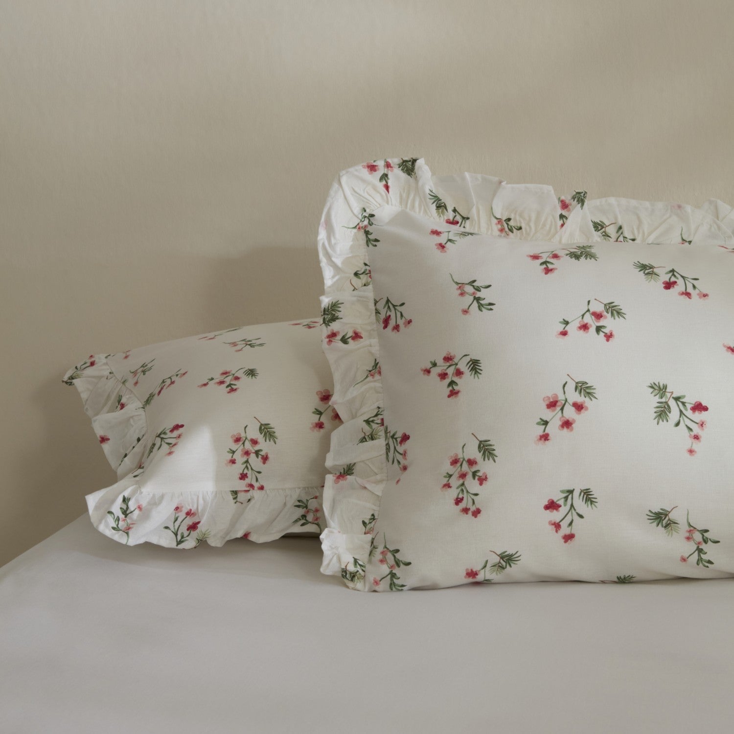 Karaca Home Silvie Set of 2 Pillowcases, Red - MALLTURK