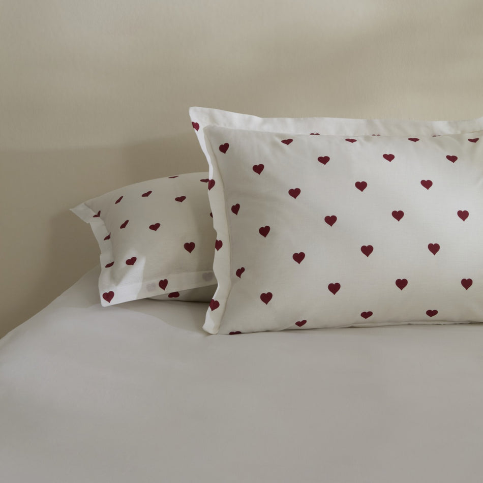Karaca Home Amour Set of 2 Pillowcases, Red - MALLTURK