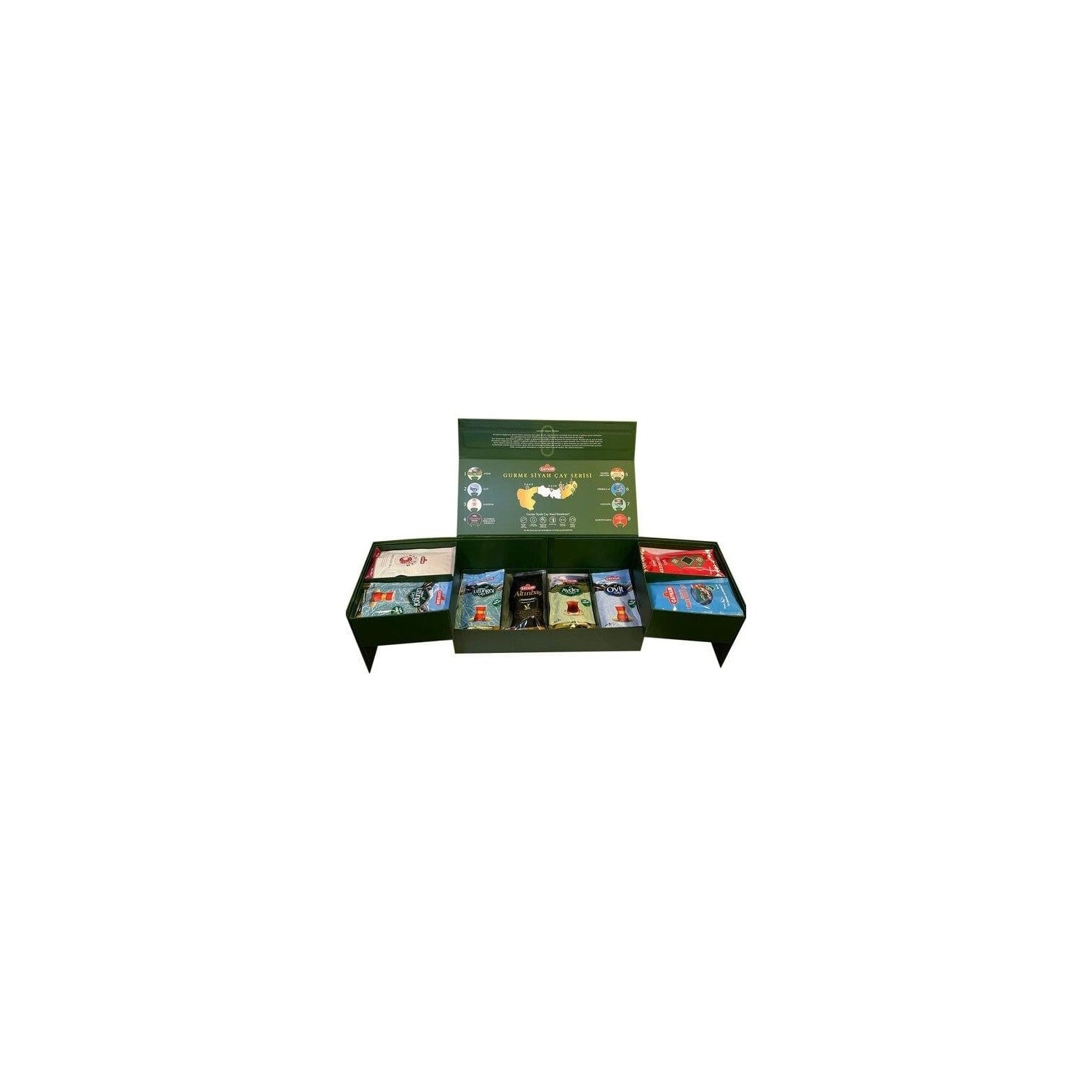 Caykur Hediyelik Gurme Siyah Caylar 1000 g (8 Farkli Cesit) - MALLTURK