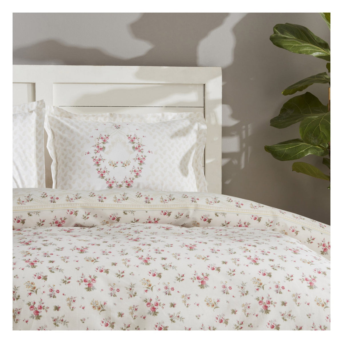 Karaca Home Sonya %100 Cotton Double Duvet Cover Set Burgundy - MALLTURK