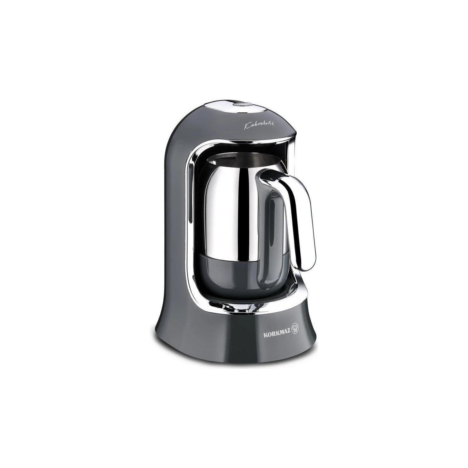 Korkmaz Kahvekolik A860-15 Automatic Coffee Maker, Anthracite - MALLTURK