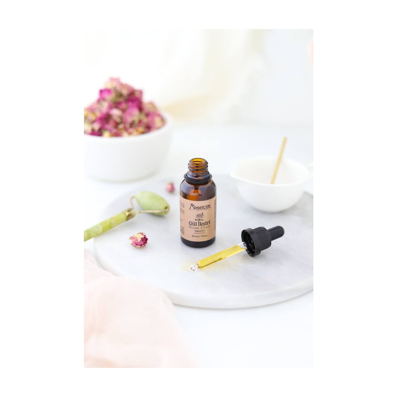 Roselcim Rose Elixir (Medicinal Rose Oil/Maceration Rose Oil) 30 ml - MALLTURK