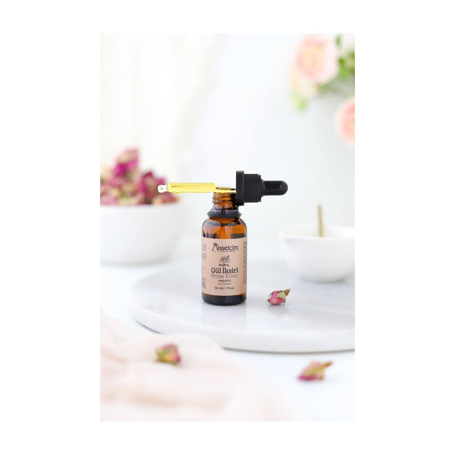 Roselcim Rose Elixir (Medicinal Rose Oil/Maceration Rose Oil) 30 ml - MALLTURK