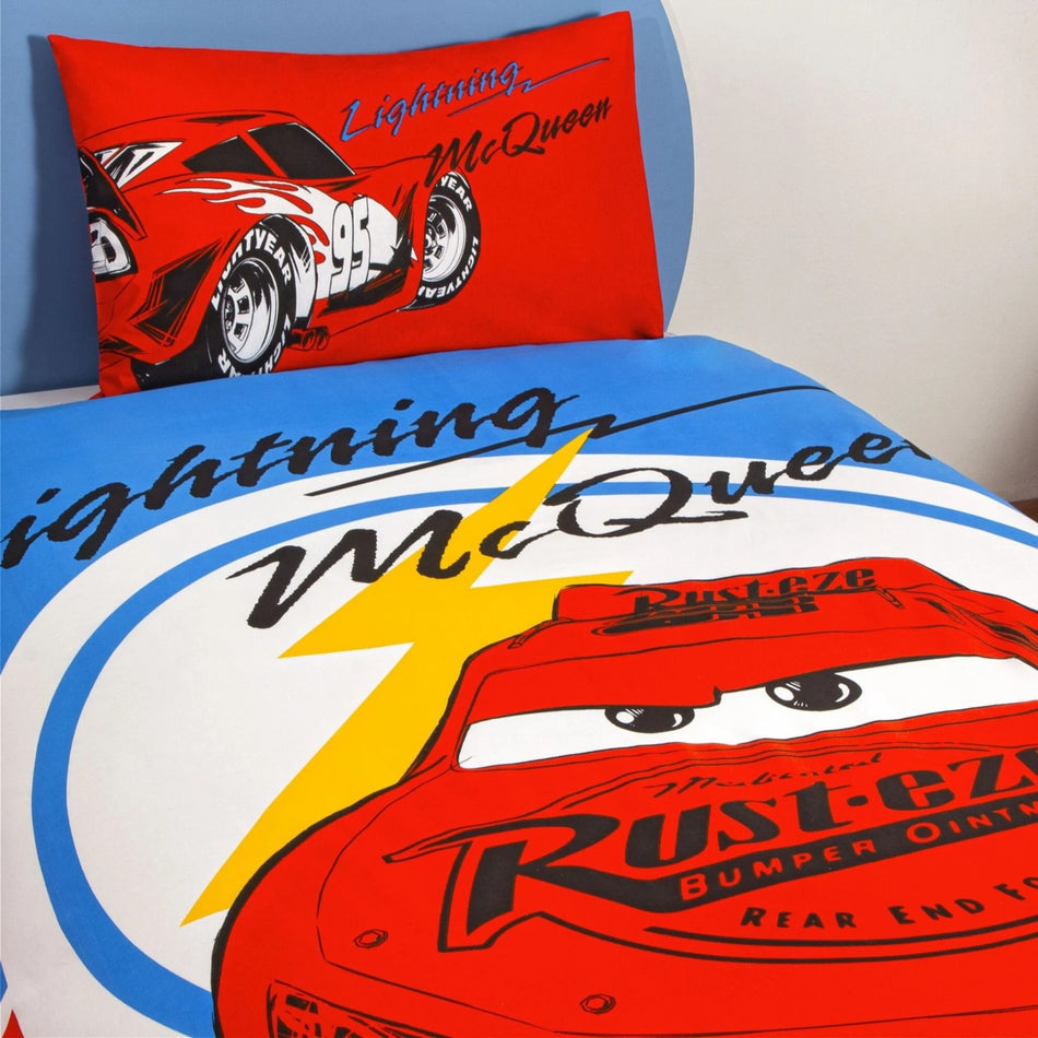 Tac Lisansli Disney Cars Mcqueen Single Cotton Duvet Cover Set - MALLTURK