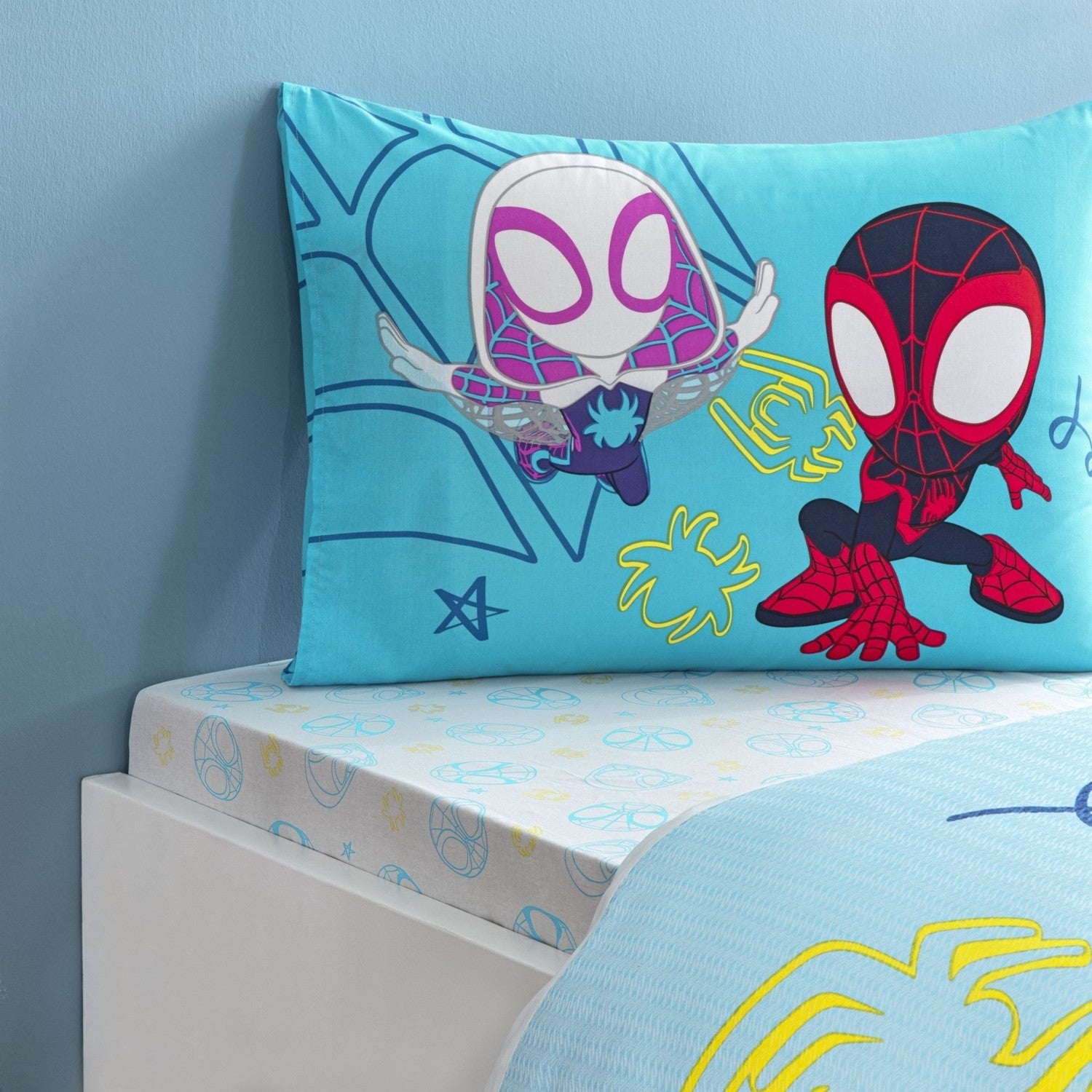 Tac Licensed spidey amazing teamtek kisilik Cotton Pique Bedding Set - MALLTURK
