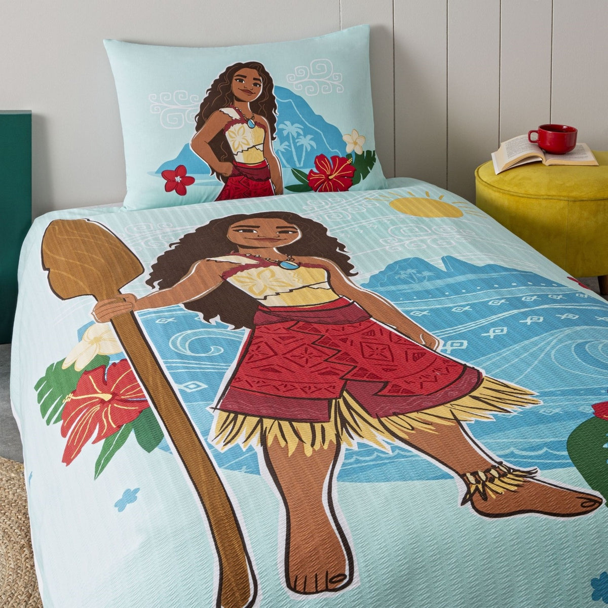 Tac Licensed disney moana island Single Cotton Pique Bedding Set - MALLTURK