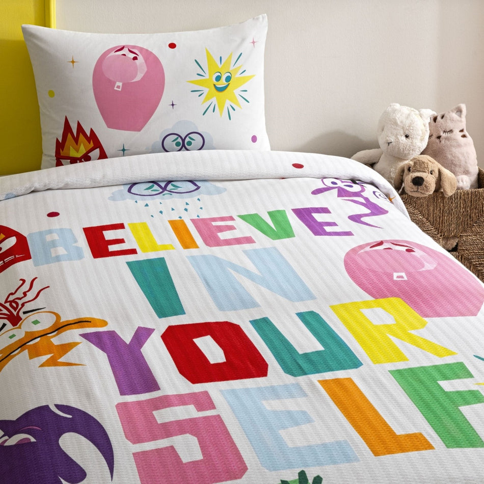 Tac Licensed disney inside out Single Cotton Pique Bedding Set - MALLTURK