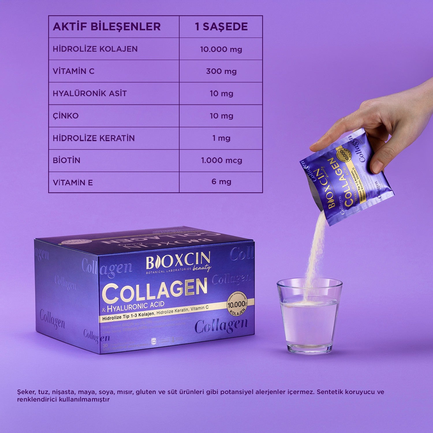 Bioxcin Collagen and Hyaluronic Acid Supplement