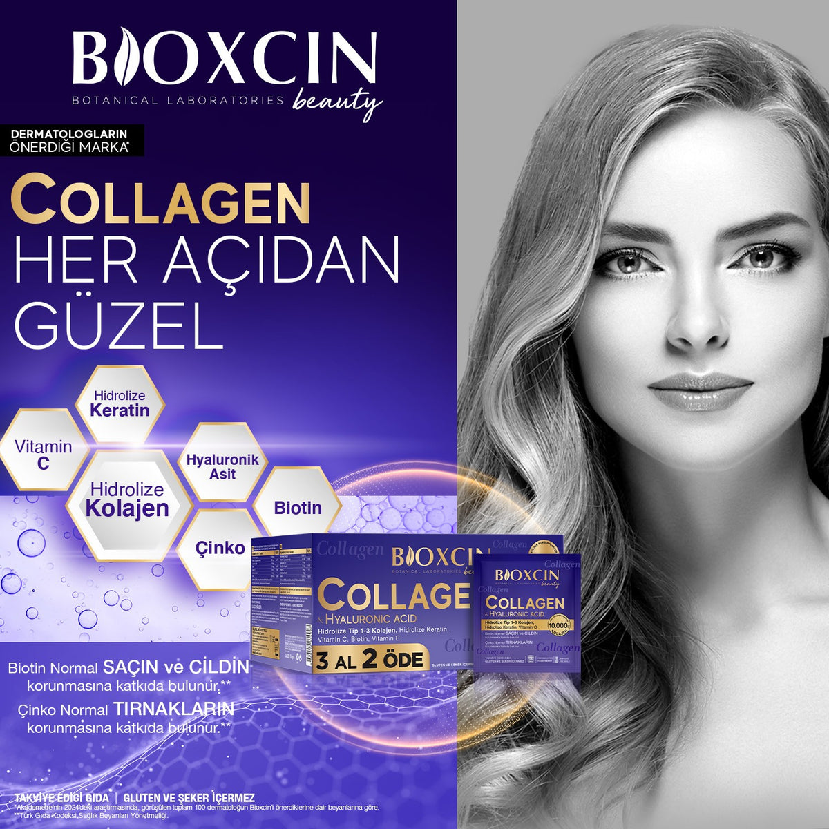 Bioxcin Collagen and Hyaluronic Acid Supplement