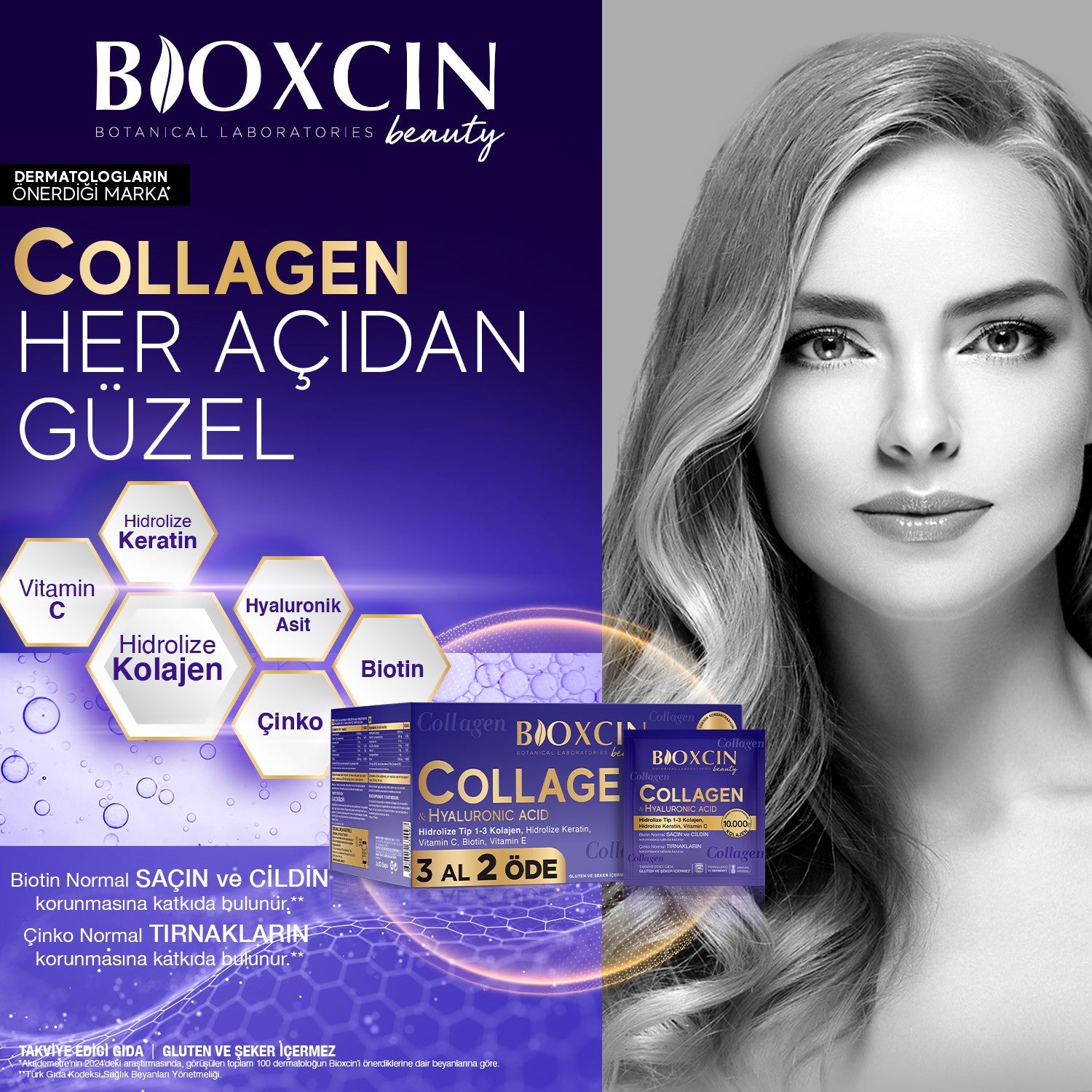 Bioxcin Collagen and Hyaluronic Acid Supplement