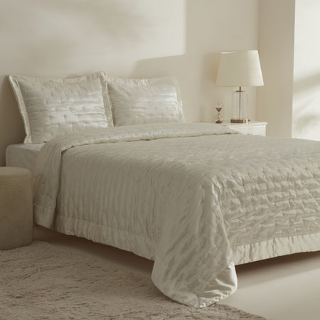 Karaca Home Glamour Double Bedspread White - MALLTURK