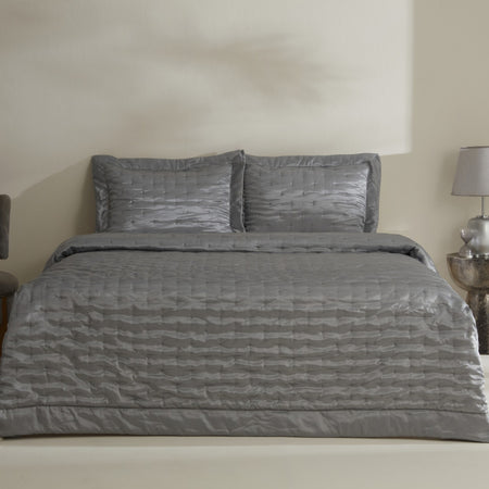 Karaca Home Glamour Double Bedspread Grey - MALLTURK