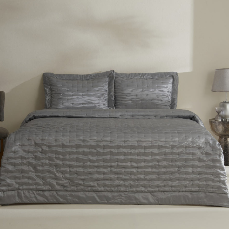 Karaca Home Glamour Double Bedspread Grey - MALLTURK