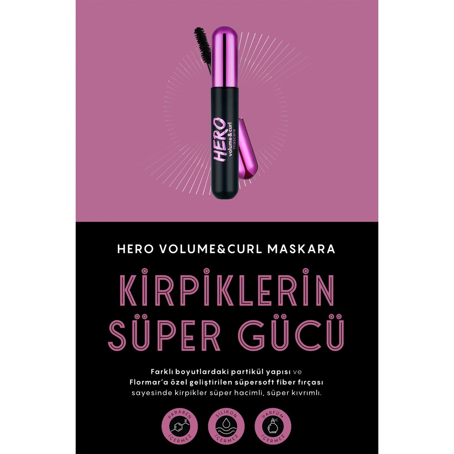 Flormar Hero Volume and Curl Mascara