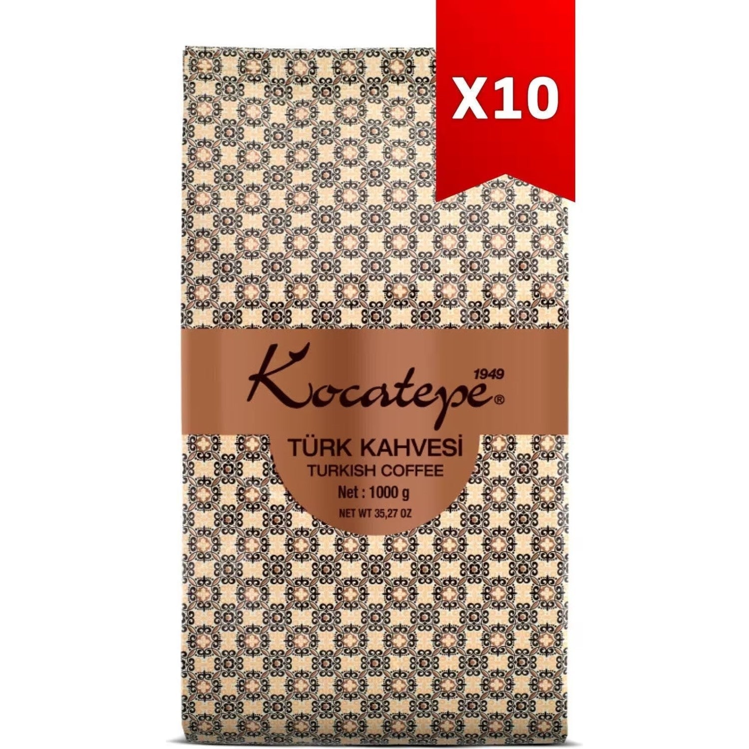 Kocatepe Coffee 10 x 1 kg Ground Turkish Coffee Special Roasted intense Aroma - MALLTURK