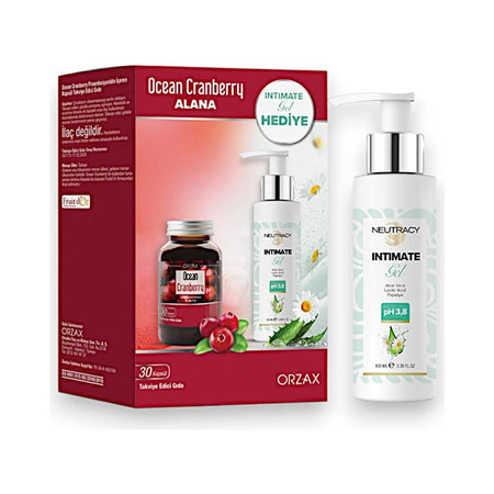 Orzax Ocean Cranberry 30 Capsule + Neutracy Intim Jel With Gift 100 ml Capsule Ingredient Information 8697595874172 - MALLTURK
