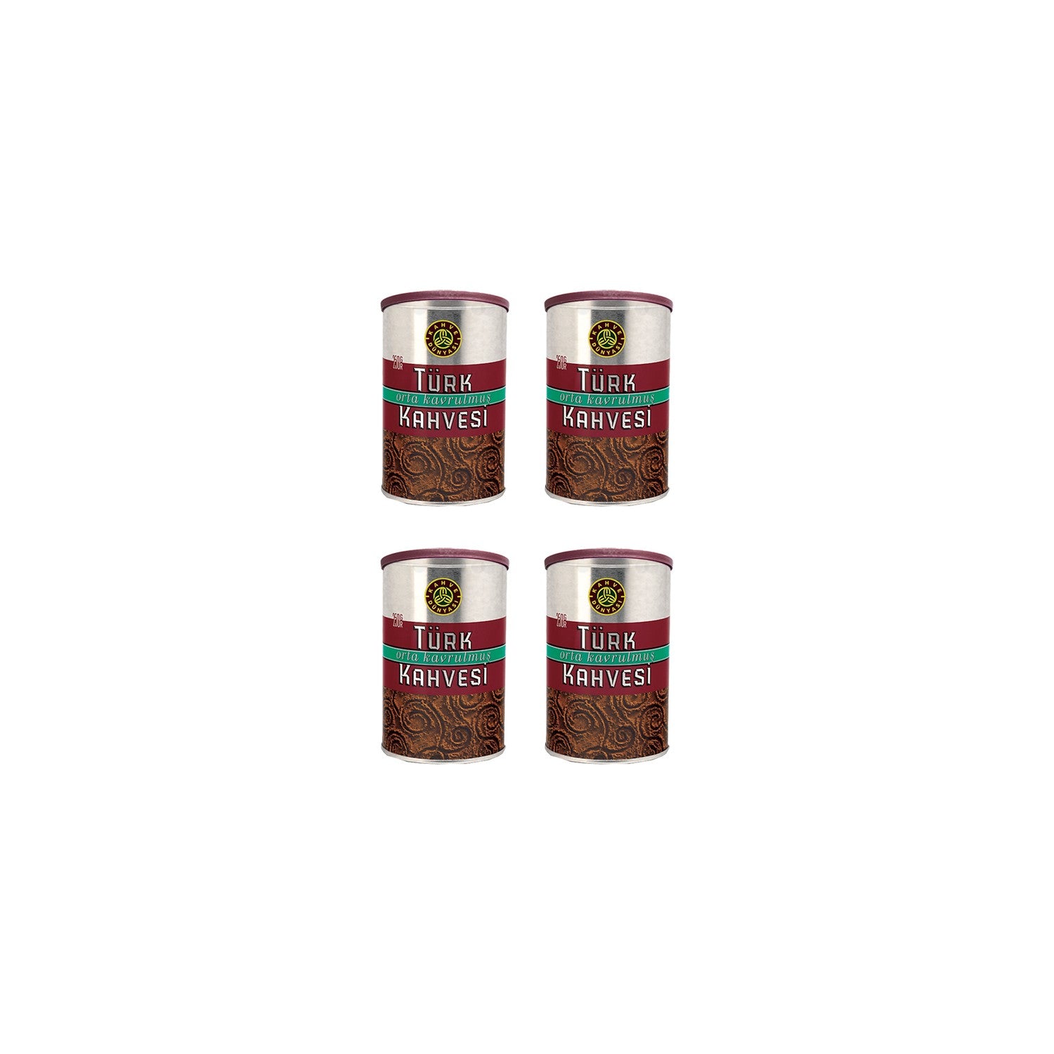 Coffee World Medium Roast Turkish Coffee 250 gr 4-pack - MALLTURK