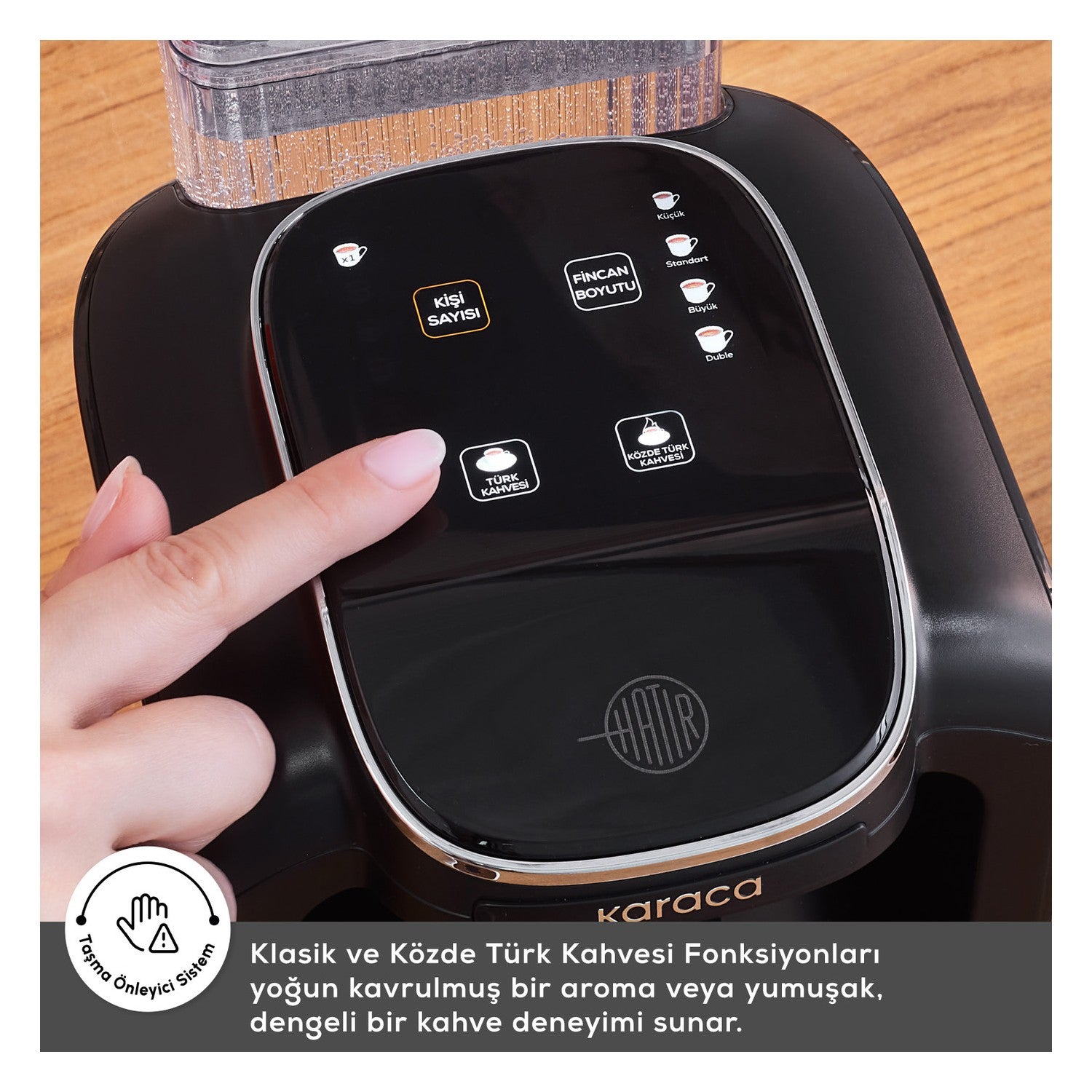 Karaca Hatir Turkish Coffee Maker with Automatic Water Tank, Cabbage Green - MALLTURK
