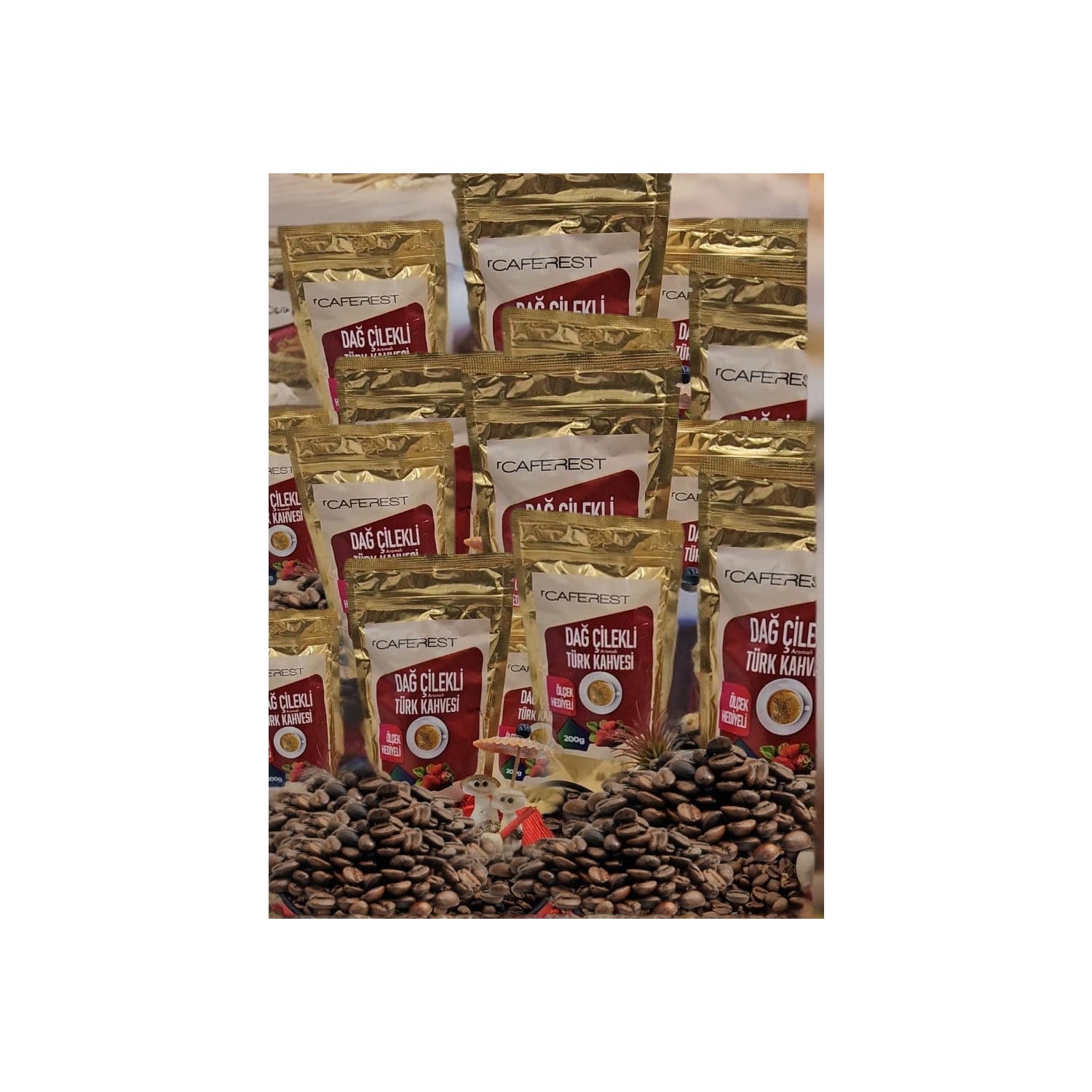 Caferest Strawberry Turkish Coffee - MALLTURK