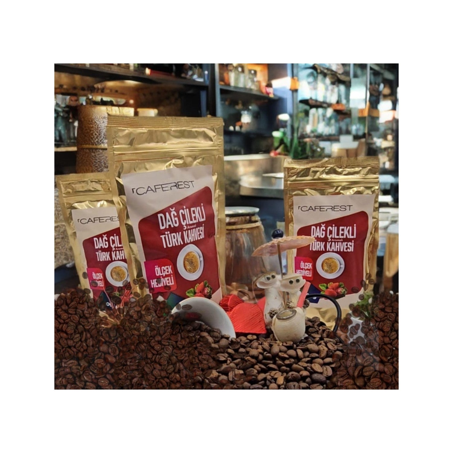 Caferest Strawberry Turkish Coffee - MALLTURK